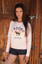 *NEW J'Adore Mon Cheval~ Beachy Sweatshirt