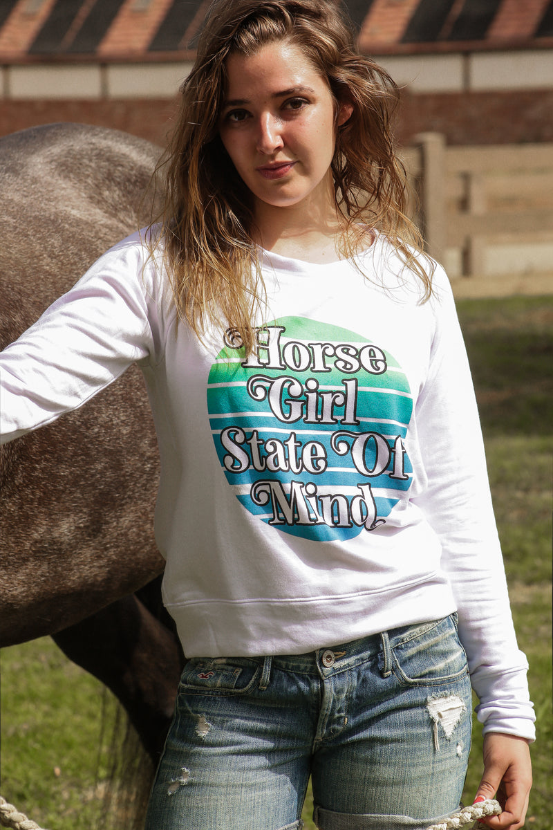 *NEW Horse Girl State of Mind. ~ Beachy Sweatshirt