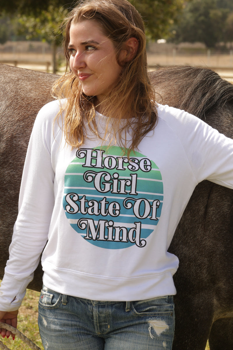 *NEW Horse Girl State of Mind. ~ Beachy Sweatshirt