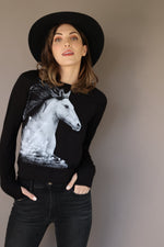 *NEW Bad Horse LE Kimerlee Curyl Collab Sweatshirt Black