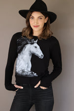 *NEW Bad Horse LE Kimerlee Curyl Collab Sweatshirt Black