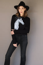 *NEW Bad Horse LE Kimerlee Curyl Collab Sweatshirt Black