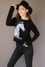 *NEW Bad Horse LE Kimerlee Curyl Collab Sweatshirt Black