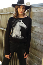 *NEW Bad Horse LE Kimerlee Curyl Collab Sweatshirt Black