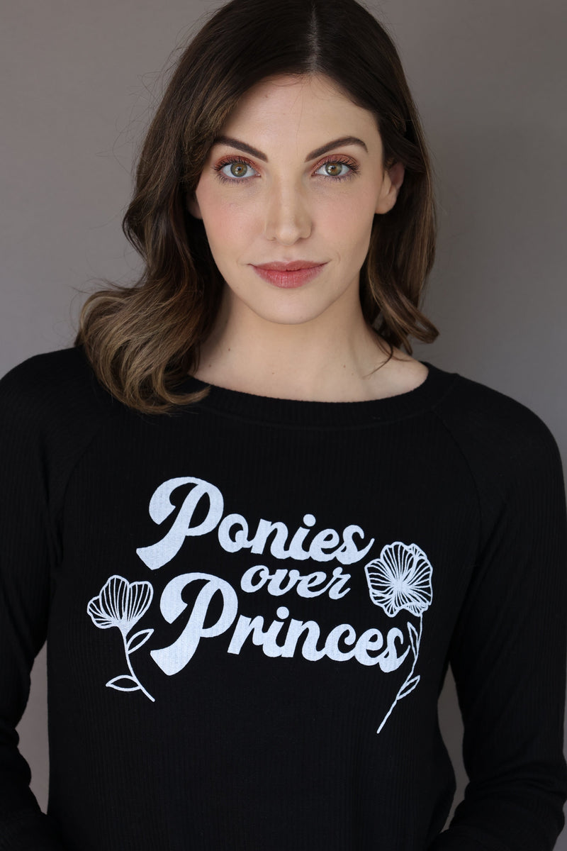 *NEW Bad Horse: Ponies Over Princes Ribbed top