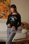 *NEW J'adore Mon Cheval Ribbed Knit Top