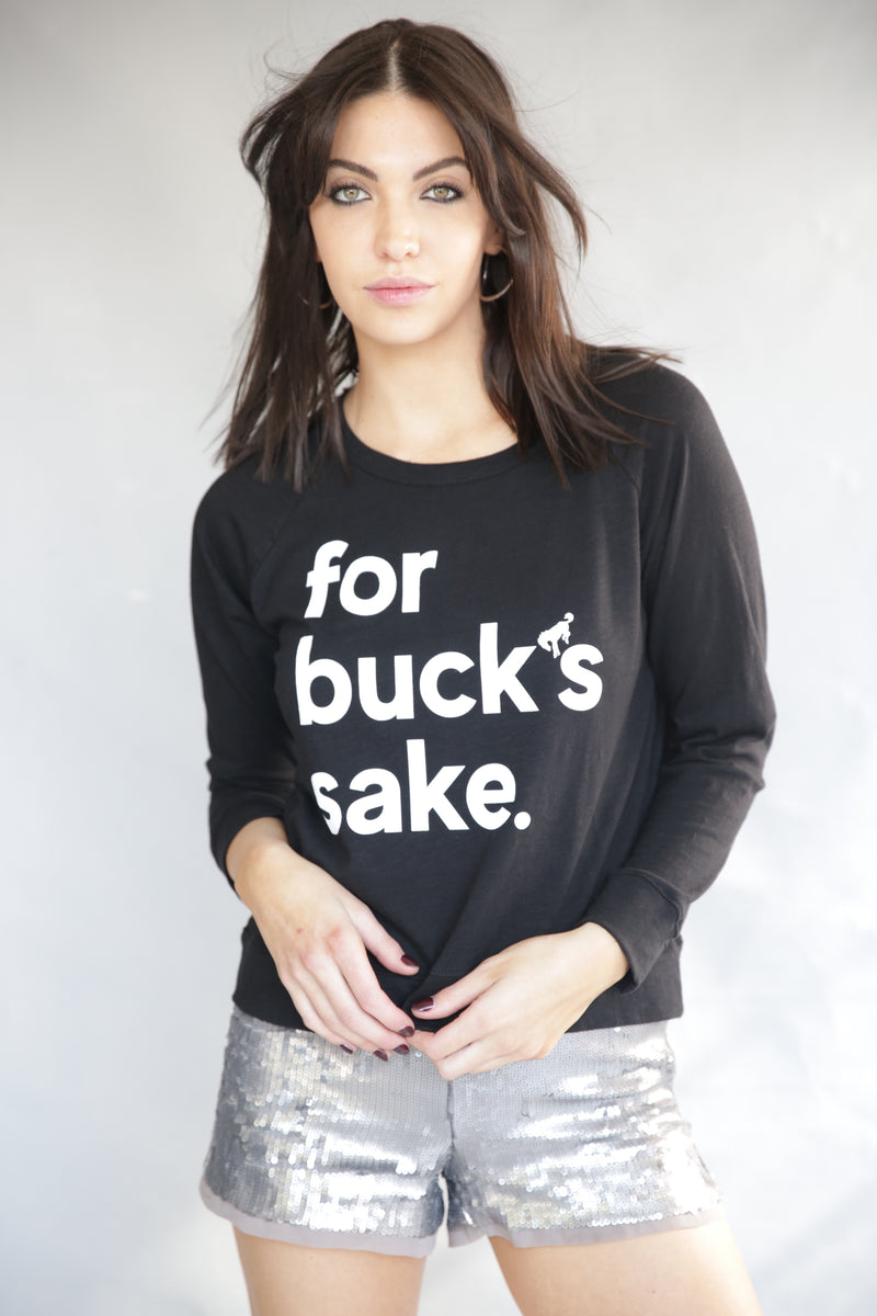 SALE! for buck's sake ~ Long Sleeve Slub Tee