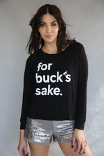 SALE! for buck's sake ~ Long Sleeve Slub Tee