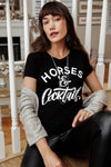 *NEW Horses & Cocktails Crew Neck Modal Tee
