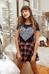 *NEW Giddy Over It Heart Crew Neck Modal Tee
