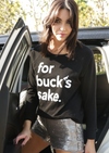 SALE! for buck's sake ~ Long Sleeve Slub Tee