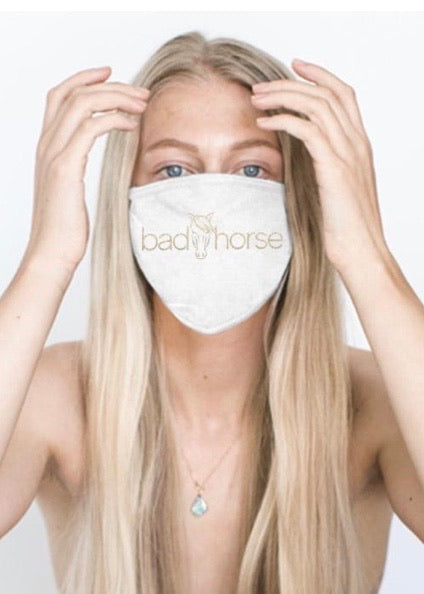SALE! bad horse ~ Cotton Face Mask
