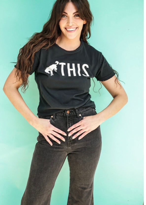 Buck This ~ Vintage Tee Black