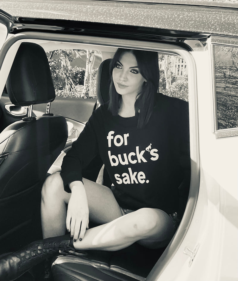 SALE! for buck's sake ~ Long Sleeve Slub Tee