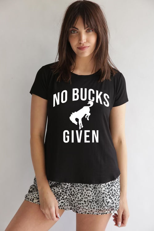 *NEW No Buck Given Crew Neck Modal Tee